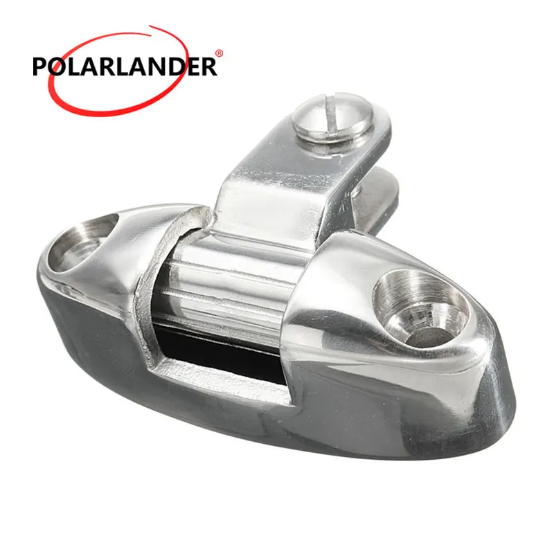 

Fit For Marine Boat Yacht Silver With Rubber Pad Stainless Steel 316 Bimini Top Hardware Swivel Deck Hinge Mountain Type Fitting