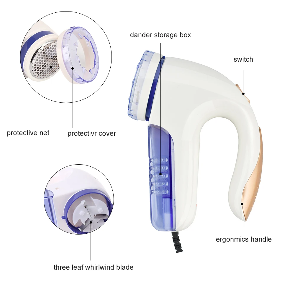  Eu Plug Clothing Power Plug Remove Hair Ball Razor Sweater Cutting Machine Curtain Clothing Cotton 