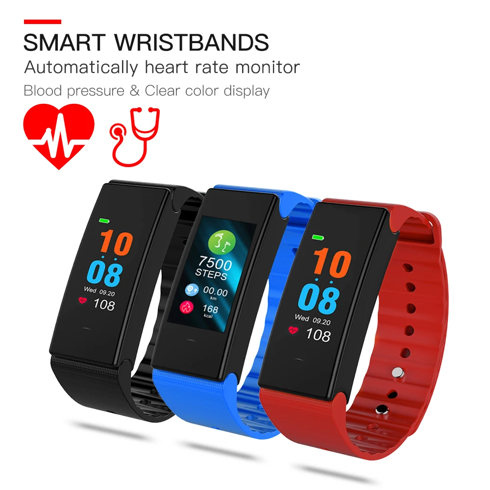 Smart Bracelet GPS BT Fitness Wristband Pedometer IP67 Waterproof