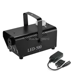 Беспроводной пульт дистанционного управления мини 500 Вт дымовая машина с RGB светодиодный фонари/DJ оборудование сценический эффект