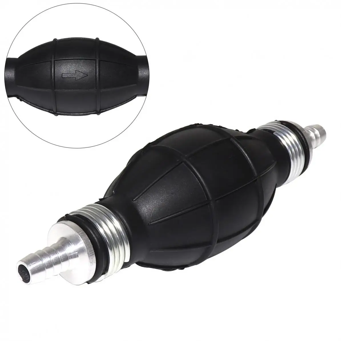 

Durable Universal 8mm 5/16 Rubber Fuel Primer Gasoline Pump Petrol Diesel