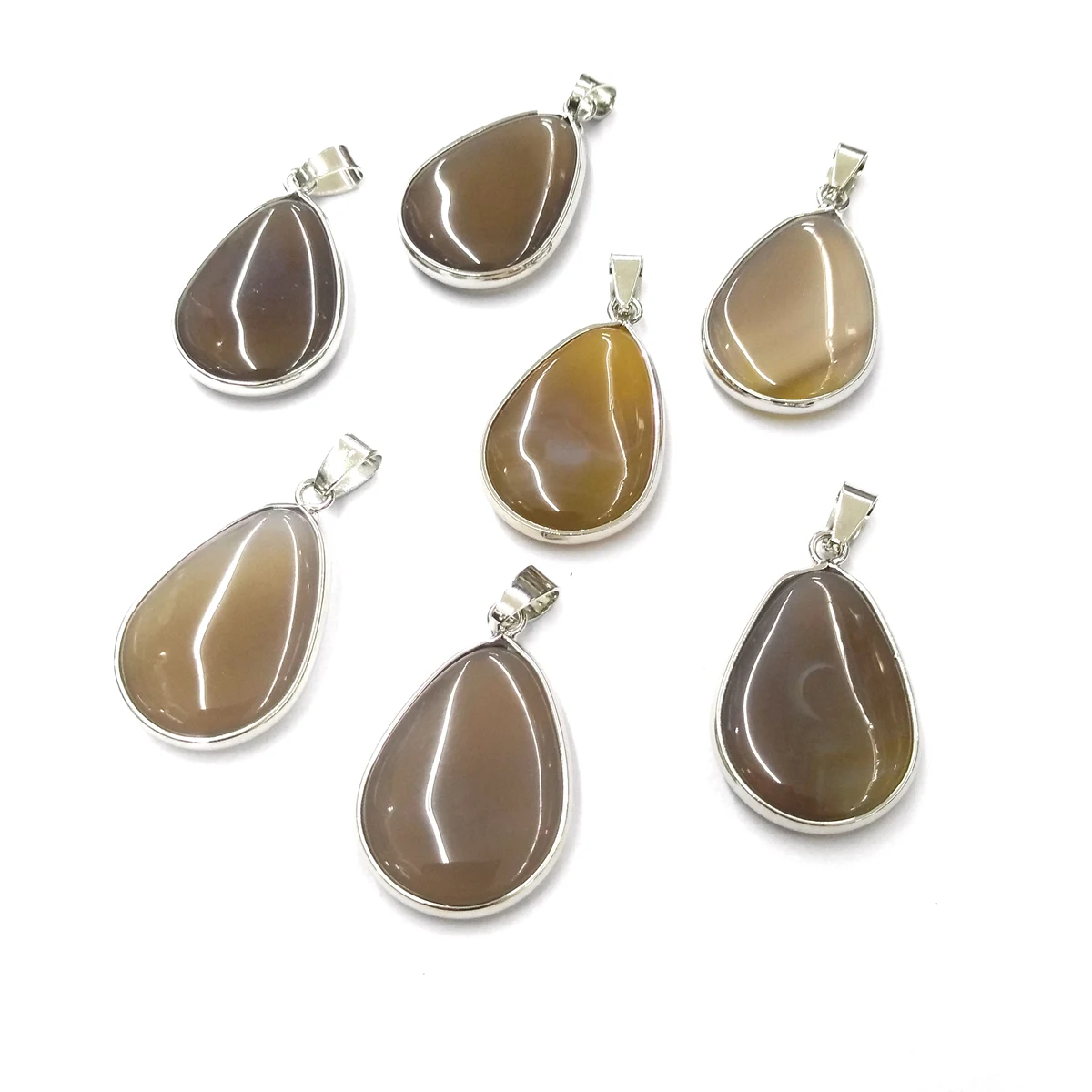 Natural Stone Agates Pendant Charms Pendants for Jewelry Making DIY