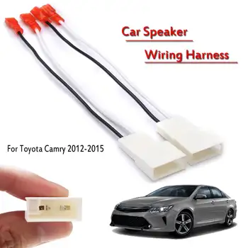 

Pair Car Stereo Speaker Wiring Harness Plug Cable Adapter for Toyota Camry 2012 2013 2014 2015
