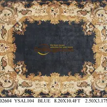 Топ Мода Tapete Подробнее о 8,2 'X 10,4' ручной Узелок толстый плюшевый французский коврик «савонри» ковер сделан на заказ ysal104gc88savyg2blue