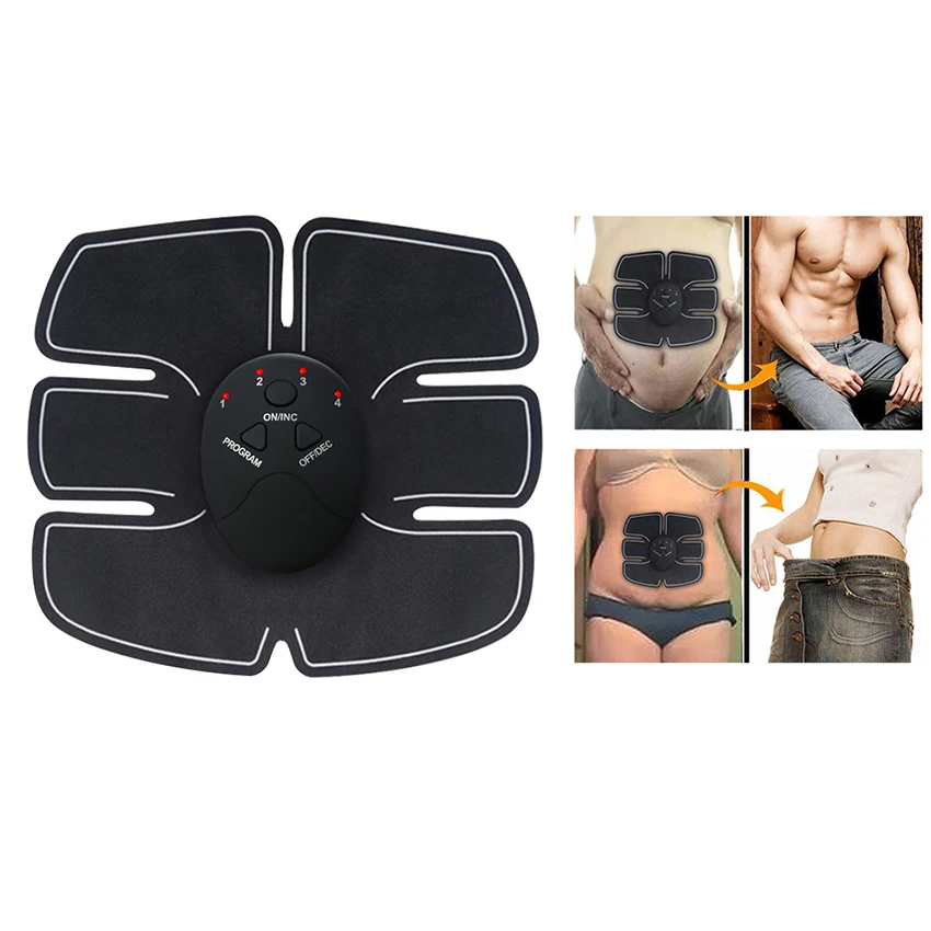 USB Charging Abdominal Machine Electric Muscle Stimulator  EMS Trainer Fitness Weight Loss Body Slimming Massage Device P30