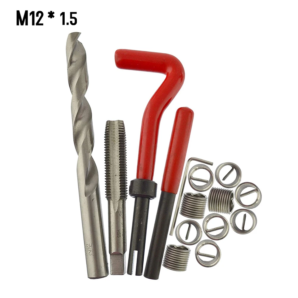 30 шт. Набор для ремонта метрической резьбы M5 M6 M8 M10 M12 M14 Helicoil Car Pro Coil Tool * 0 8