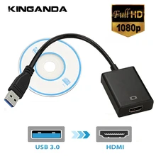 Внешние мониторы для видеографические карты USB кабель для передачи данных 3,0 к HDMI 1080P кабель адаптер конвертер USB3.0 HDMI Multi touch монитор Дисплей HDTV