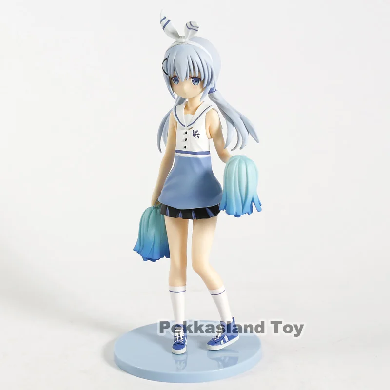 Является ли заказ кроликом? Kafuu Chino Cheer leader Ver. 1/7 Масштаб ПВХ фигурка Коллекционная