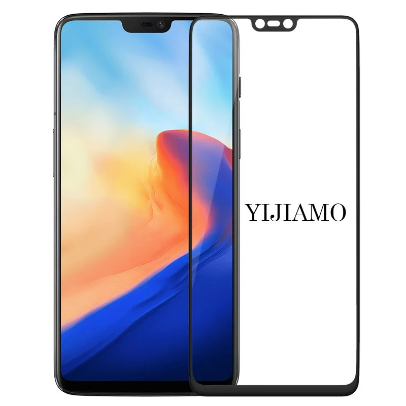 Закаленное стекло 9H с полным покрытием для Oneplus 6 Защита экрана Oneplus6 3D Защитная