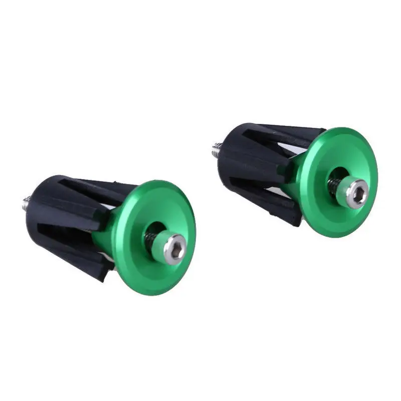 

1 Pair Of Aluminum Bike Bicycle Handlebar Cap Plug New