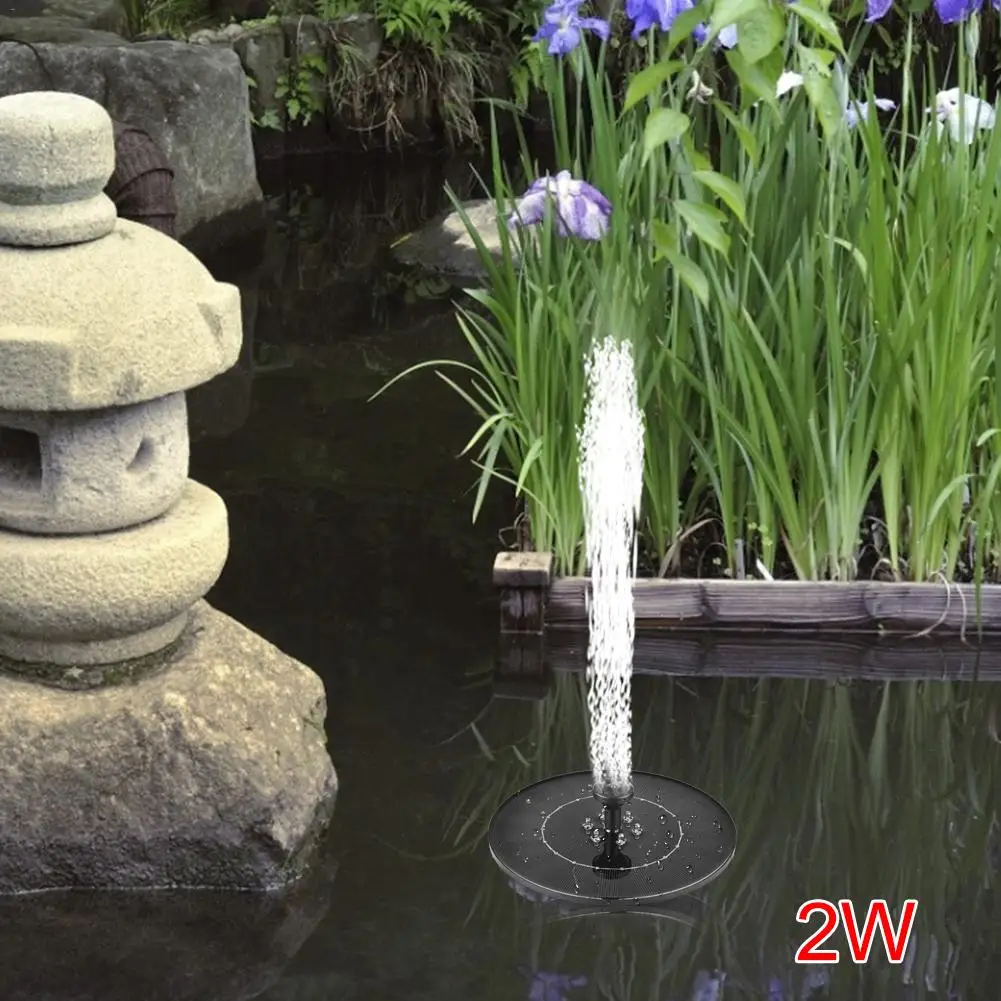 

2.4W LED Ground Solar Fountain Pump Waterproof Solar Panel With Submersible Pump For Bird Bath Garden Fountain