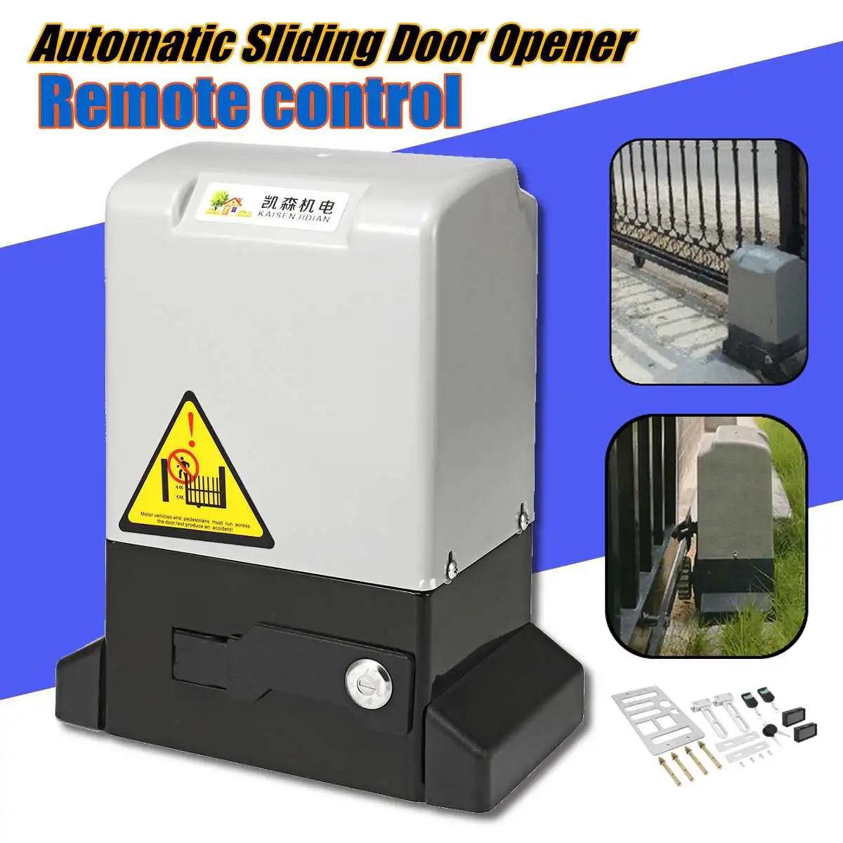 

220-230V 550W Automatic Sliding Gate Door Opener Electric Remote Control Motor Commercial Residential Door Hardware Operator