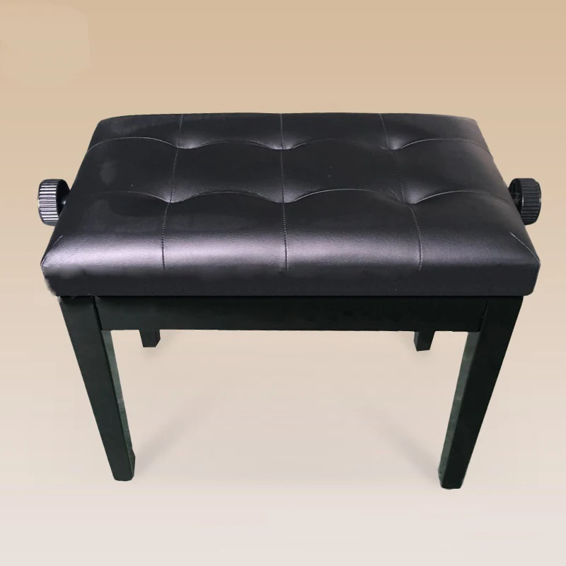 

High quality solid wood piano bench single lift without box leather piano stool