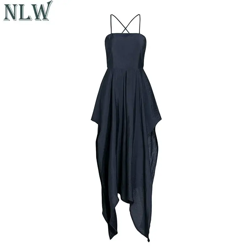 NLW одноцветное элегантное женское пляжное летнее платье с разрезом повседневное