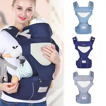 

Backpacks & Carriers 3 in 1 Infant Front Facing Hipseat Waist Stool Foldable Newborn Baby Carriers 0-36M Kids Sling Backpacks