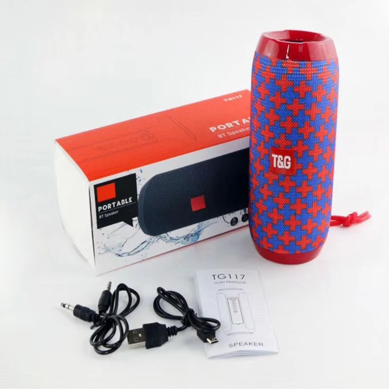 TG New Bluetooth Bass Speaker Portable Outdoor Sport Loudspeaker Wireless Mini Column Music Player Support TF Card Hi-Fi Boxes