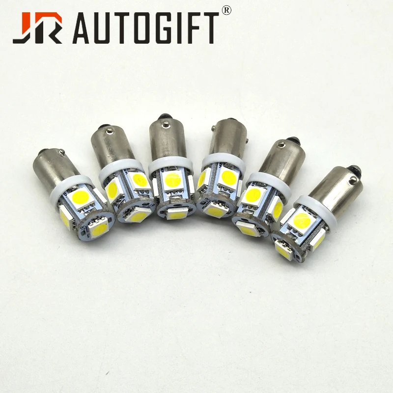 50 шт. 12 В 24 BA9S 5050 5 SMD светодиодный светильник T11 T4W H6W 233 автомобильная лампа белый