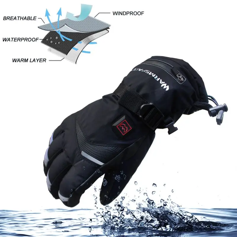 Rechargeable Battery Electric Heated Hands Motorcycle Gloves Winter Warmer With 2 Batteries Cycling Ski Gloves Rechargeable Battery Electric Heated Hands Motorcycle Gloves Winter Warmer With 2 Batteries Cycling Ski Gloves