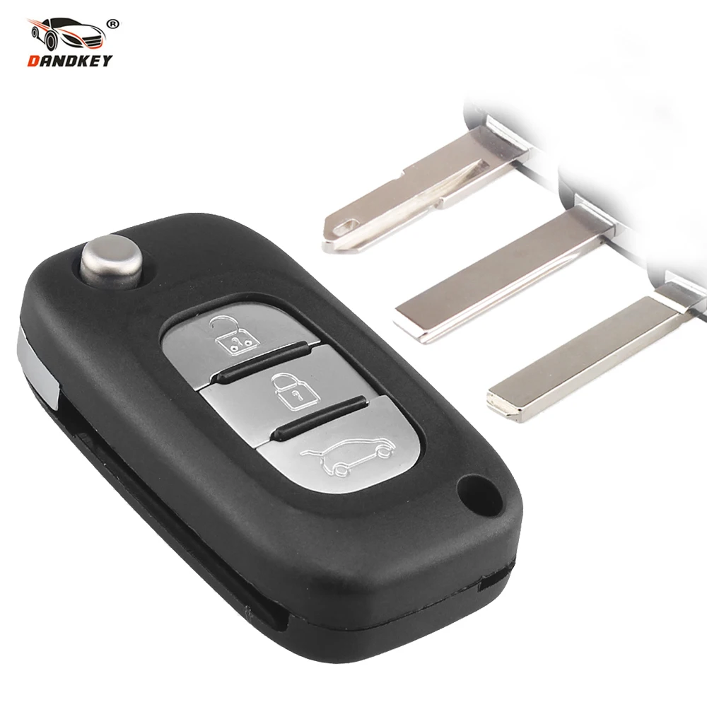 Dandkey 3 кнопки для Renault Vivaro/Master/Traffic/laguna/Fluence/Clio /Megane /Kangoo Modus Складной автомобильный