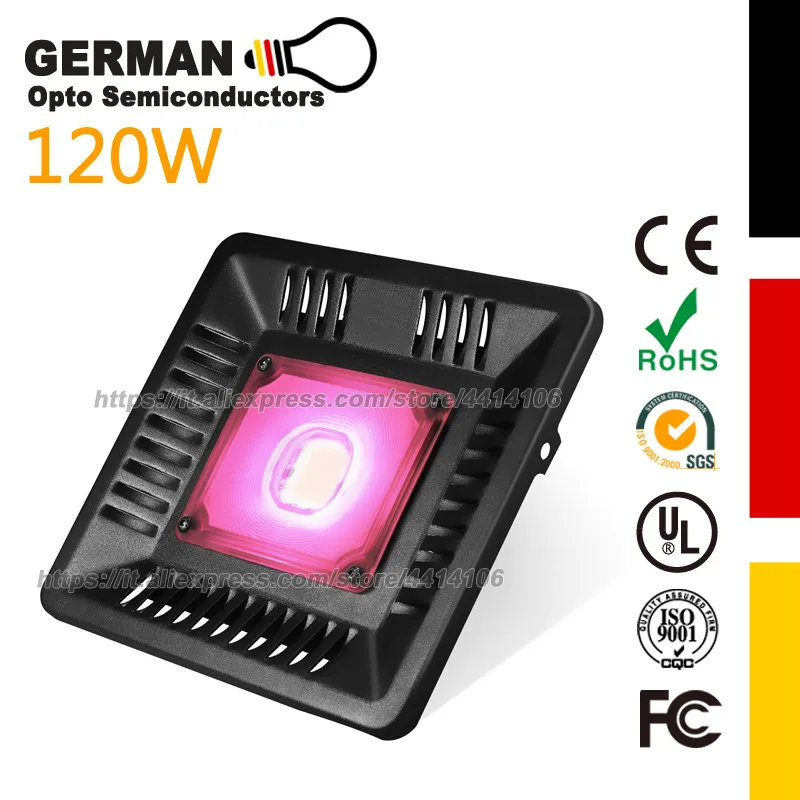 

GERMAN Opto Semiconductors Waterproof LED Grow Light Full Spectrum, For Indoor Or Outdoor Germination Kits