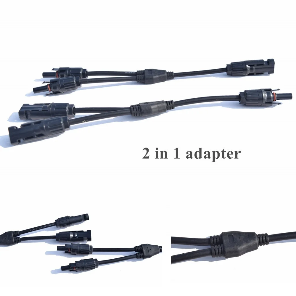 Solar Connector Connection Female Male Solar Tool Y Type With Wire Cable Wire pv PARALLEL BRANCH CONNECTORSY Branch Pane solar panel connector cable