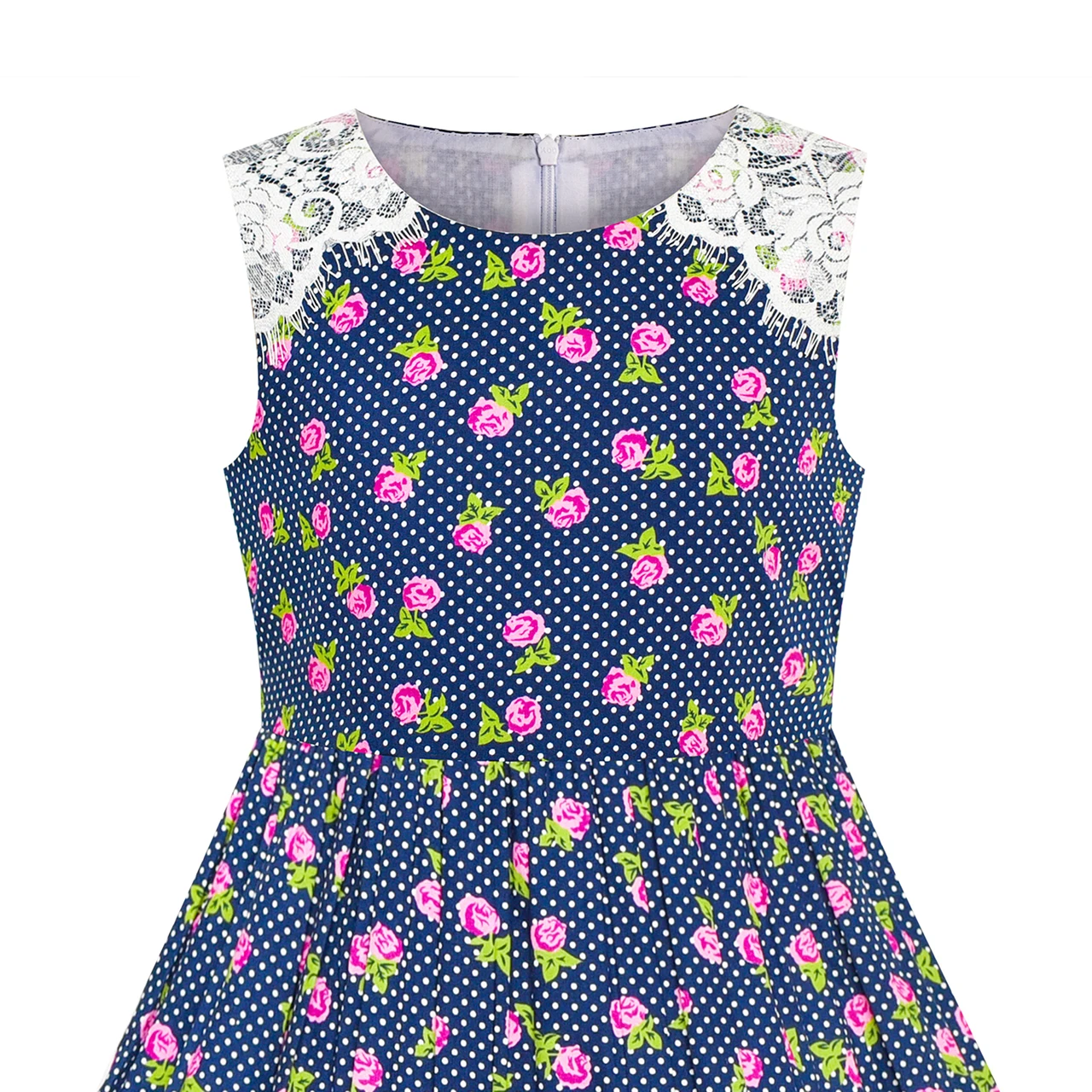 Sunny Fashion платья для девочек платье Пурпурный Цветок Лето Повседневная одежда