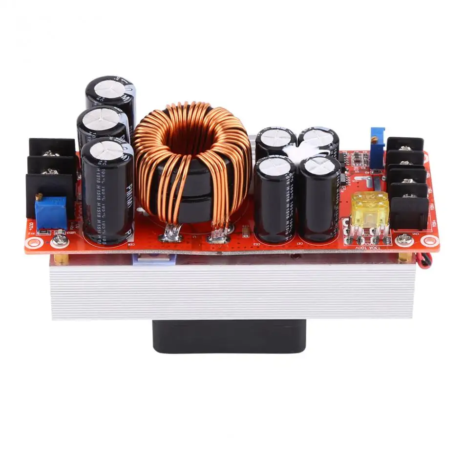 1500 Вт 30A DC повышающий преобразователь Повышающий Модуль DC10 60V DC12 90V с охлаждающим