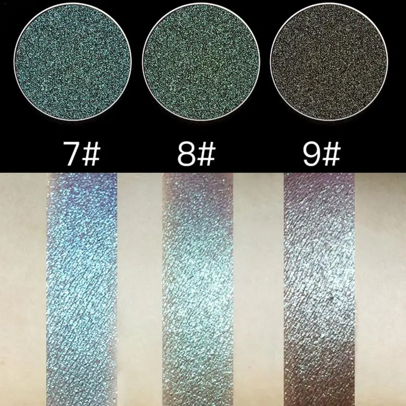 Монохроматические поляризованные тени для век с градиентом Starlight Green многофункциональная косметическая Палитра гладкие и нежные косметические инструменты