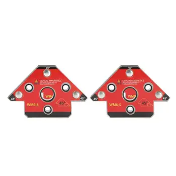 

2pcs WM6-S Arrow Magnetic Welding Holder Neodymium Nd-Fe-B Magnet Clamp 45 90 135 angle