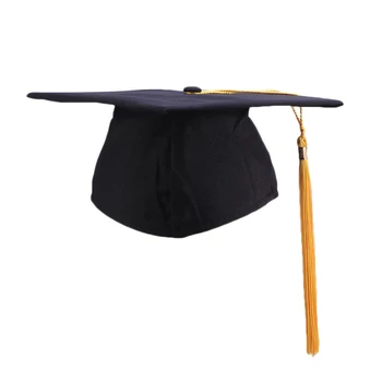 

Adult Bachelor Graduation Caps with Tassels for Graduation Ceremony Party (Black Tassels)
