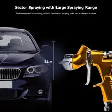 GTI Pro автомобильный Краскораспылитель высокого качества из нержавеющей стали для автомобиля TES 1,3 мм Насадка HVLP пневматический Краскораспылитель Прямая поставка