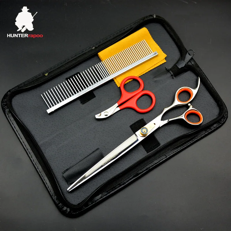 HUNTERrapoo 30% скидка 8 дюймов HT9139 ножницы из нержавеющей стали для ухода за питомцами