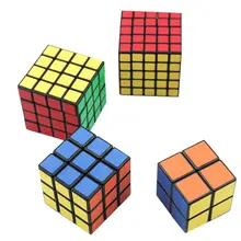4 шт. Классические игрушки Magic Cube комплект Скорость волшебный куб, головоломка, 2x2x2, 3x3x3, 4x4x4, 5x5x5, конструктор для детей и взрослых развивающая игрушка в подарок
