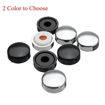 

4pcs/Set Car Truck Van License Plate Frame Screw Cap Bolt Caps Covers Kit