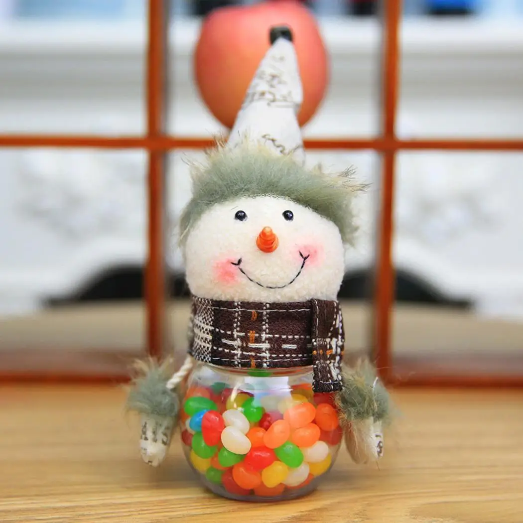Cute Multicolor Candy Box Christmas Style Home As Picture Decoration Elk Snowman Old | Дом и сад