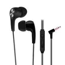 100 шт в ухо проводные наушники 3,5 мм Спорт гарнитура бас стереонаушники для музыки с микрофоном для samsung XiaoMi huawei Универсальный MP4