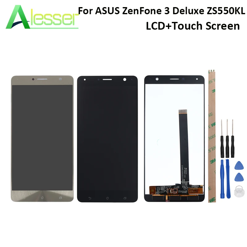 

Alesser For ASUS ZenFone 3 Deluxe ZS550KL LCD Display And Touch Screen Screen Digitizer Replacement For ASUS Z01FD LCD +Tools