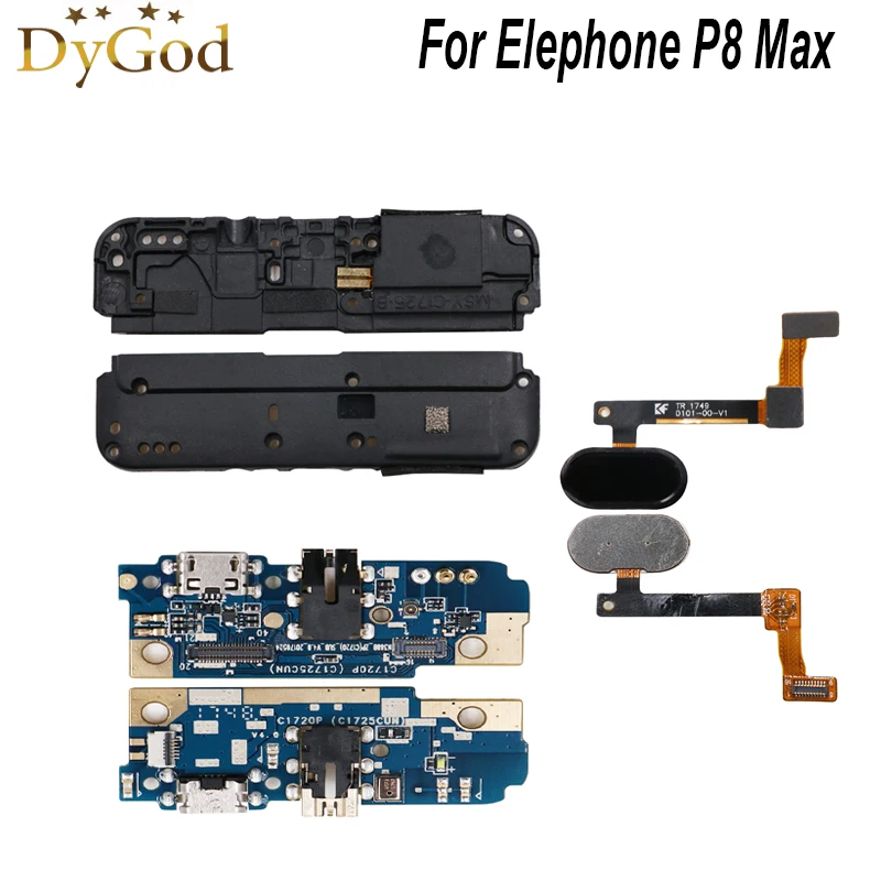 

New For Elephone P8 Max USB Plug Charge Board with Micorphone Fingerprint Key Loudspeaker Replacement Parts For Elephone P8 Max