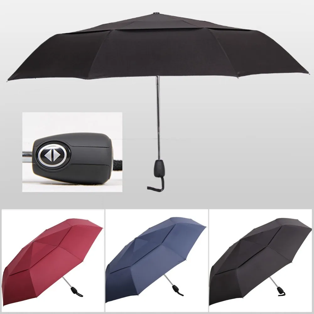 Ветряной резистивный зонт для мужчин двойной слой складной ...