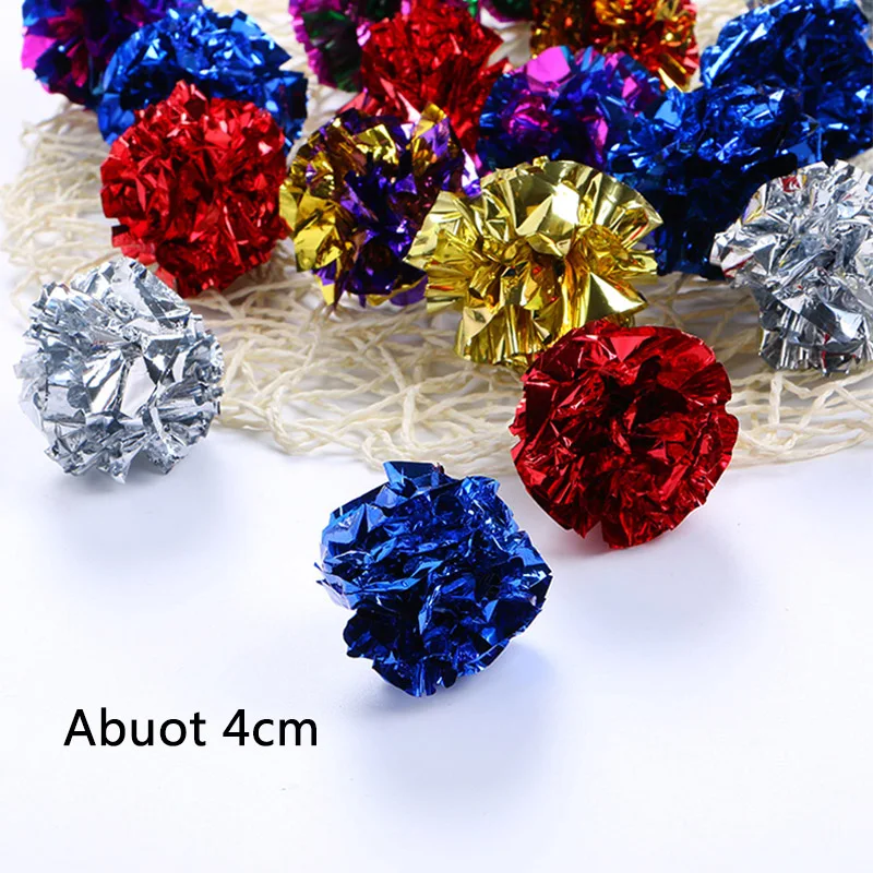 Продажа высокого качества Crinkle Ball Sound Toy Интерактивная 1 шт. для кошачьего кольца