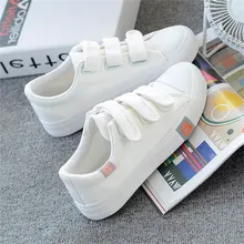 White Sneakers Women’s Vulcanize Shoes Sneakers Candy Color Hook & Loop Canvas Shoes Women Rubber Sole Ladies Shoe S0993