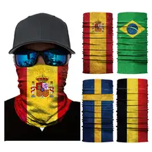 3D бесшовные многофункциональный Magic Tube Флаг США Флаг Бразилии Футбол лицо повязка на голову с маской бандана ободок для волос шарф велосипед