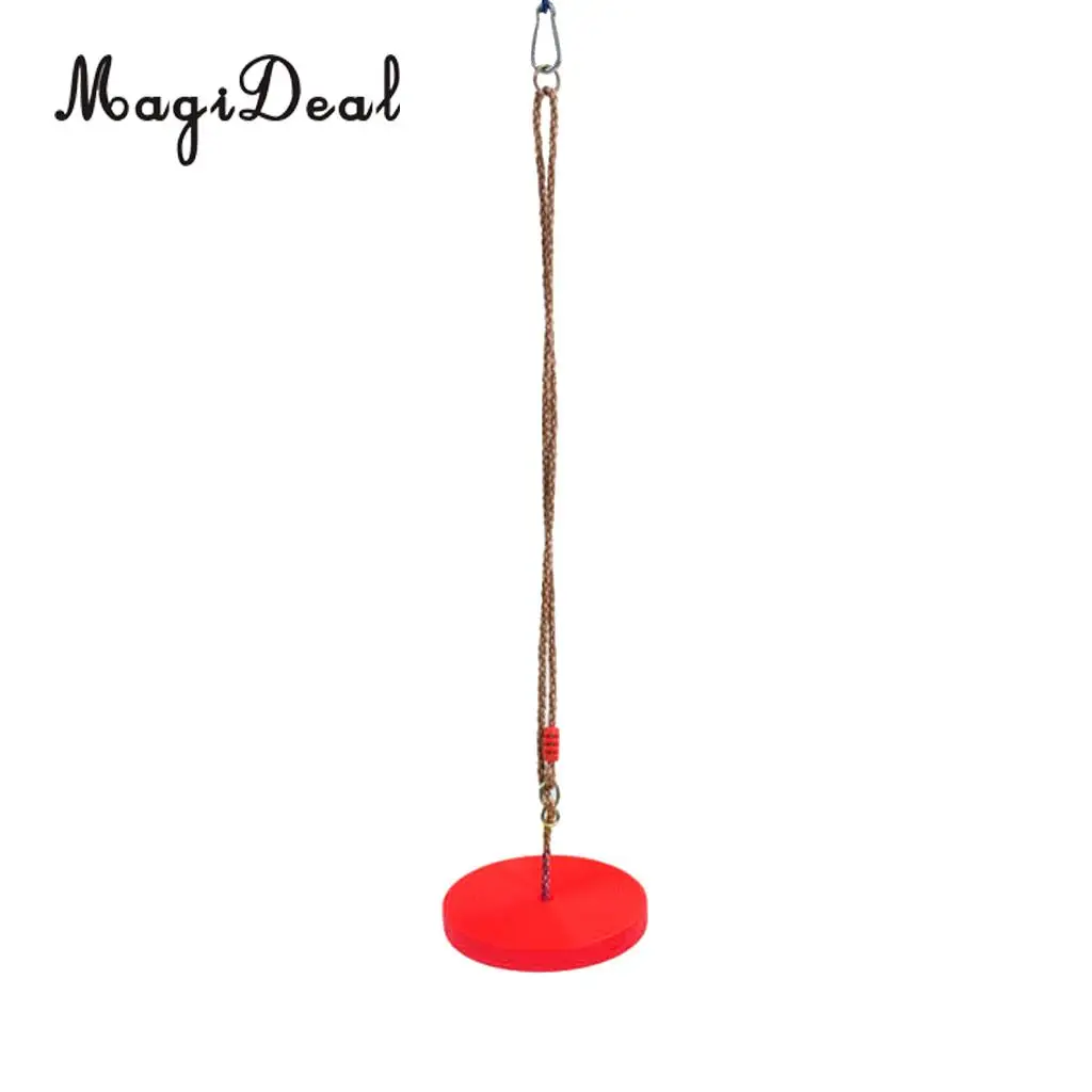 MagiDeal Safe Children Kids Outdoor Tree Hanging Disc Rope Swing Set for Garden Playground Camping Picnic Playing Toy 3Colors 6