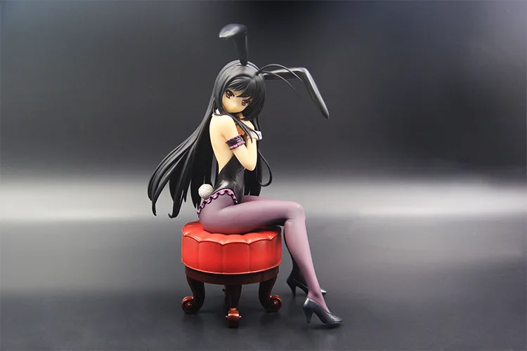 Модель 1/7 года, Расписанная игра Accel World, аниме Kuroyuki Hime, кролик, девочка, сидящая Вер, 20 см, модель ПВХ, фигурка, подарок, украшение, кукла