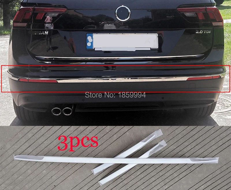 US $50.00 For Europe Version 2016 2017 2018 2019 Vw Tiguan Mk2 AllAround Package Edge Car Styling Rear Bumper Trim Cover Sticker