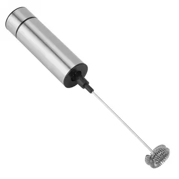 

Electric Milk Frother Stainless Steel Handheld Milk Foamer Drink Mixer for Coffee Cappuccino Single/Double Spring Whisk Head hot