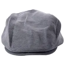 HTHL-классический мужской женский берет однотонная плоская шляпа Гольф вождения солнцезащитная Кепка светло-серый