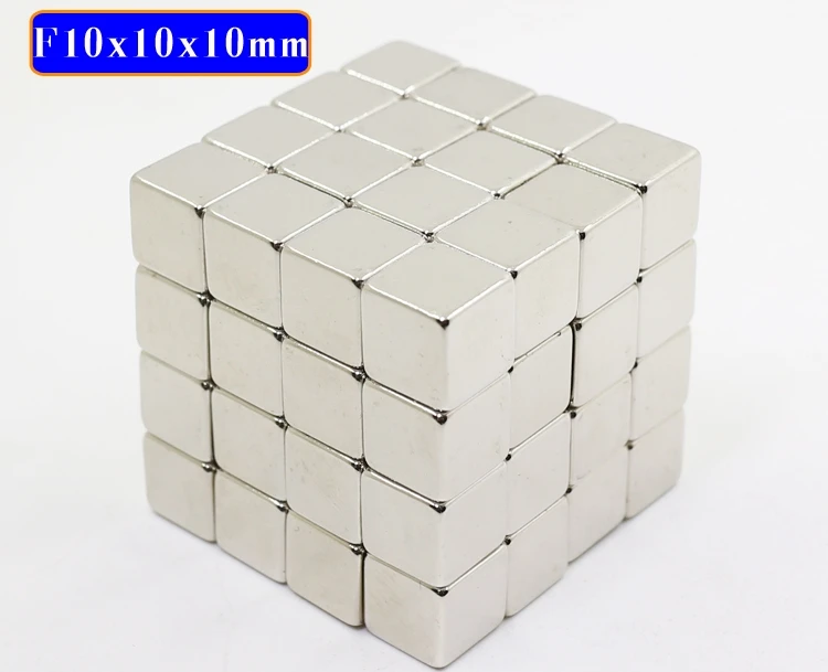 

50pcs 10mm x 10mm x 10mm Neodymium Magnets Cube 10*10*10 Block Super Strong Rare Earth 10x10x10 Art Craft Connection