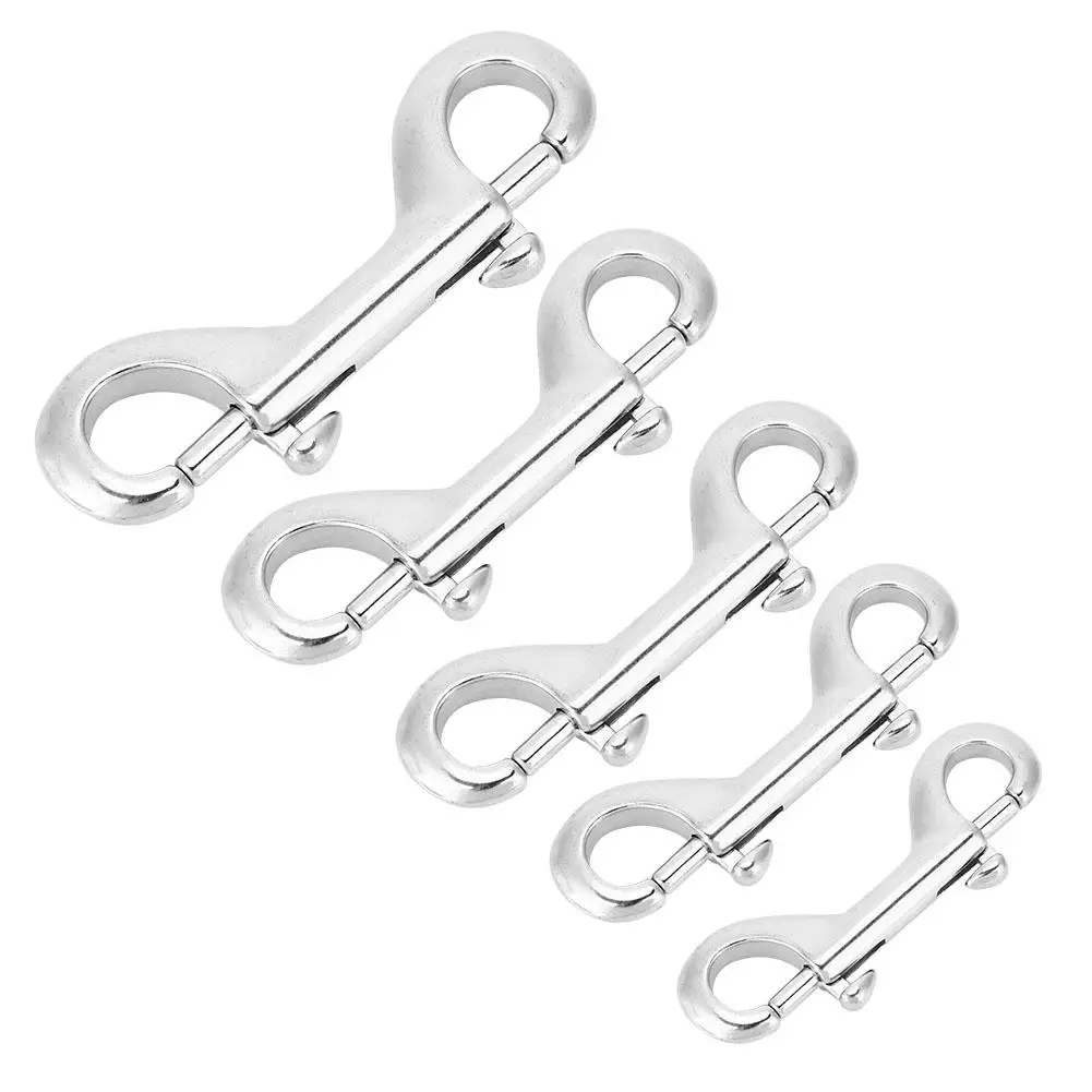 

Double Ended Snap Hook Quick Release Diving Hook Durable Stainless Steel Double Ended Clip Hook Bolt Snap Scuba Diving Buckle
