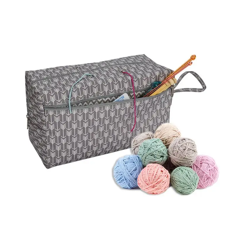 

Yarn Storage Tote Crocheting Supplies Organizer Holde Sturdy Portable Premium Sewing Accessories High Quality Quick Delivery